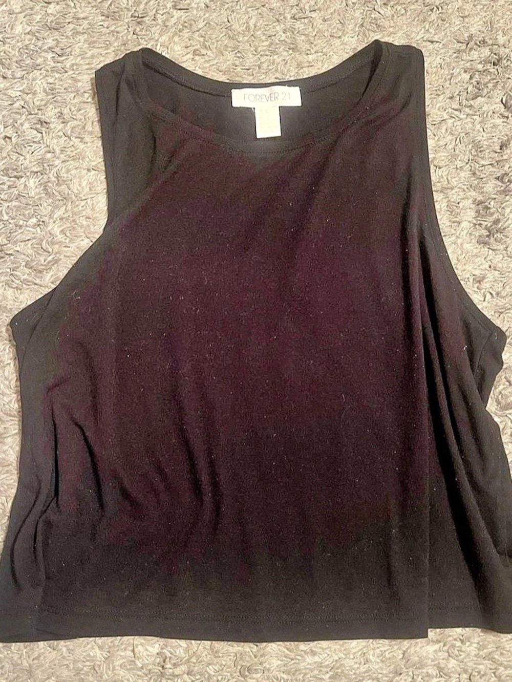 Forever 21 Women's Black Tank Top Size Medium fits like a small